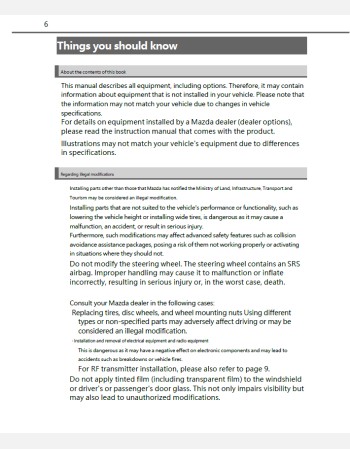mazda bongo brawnyvan 2024-2025 owners manual in english